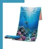 Custom Subli-Waffle Microfiber Beach Towel 25×50” – 320gsm Textured Sublimation Spa Towel