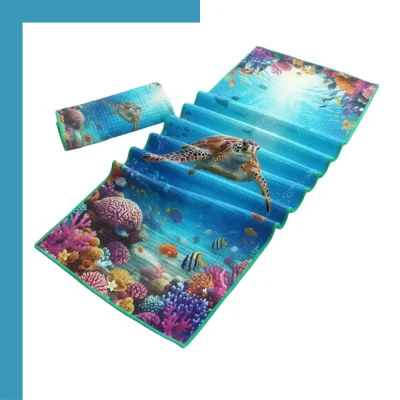 Custom Extra-Large Subli-Waffle Beach Towel 30×60” – 320gsm Textured Microfiber Spa Towel