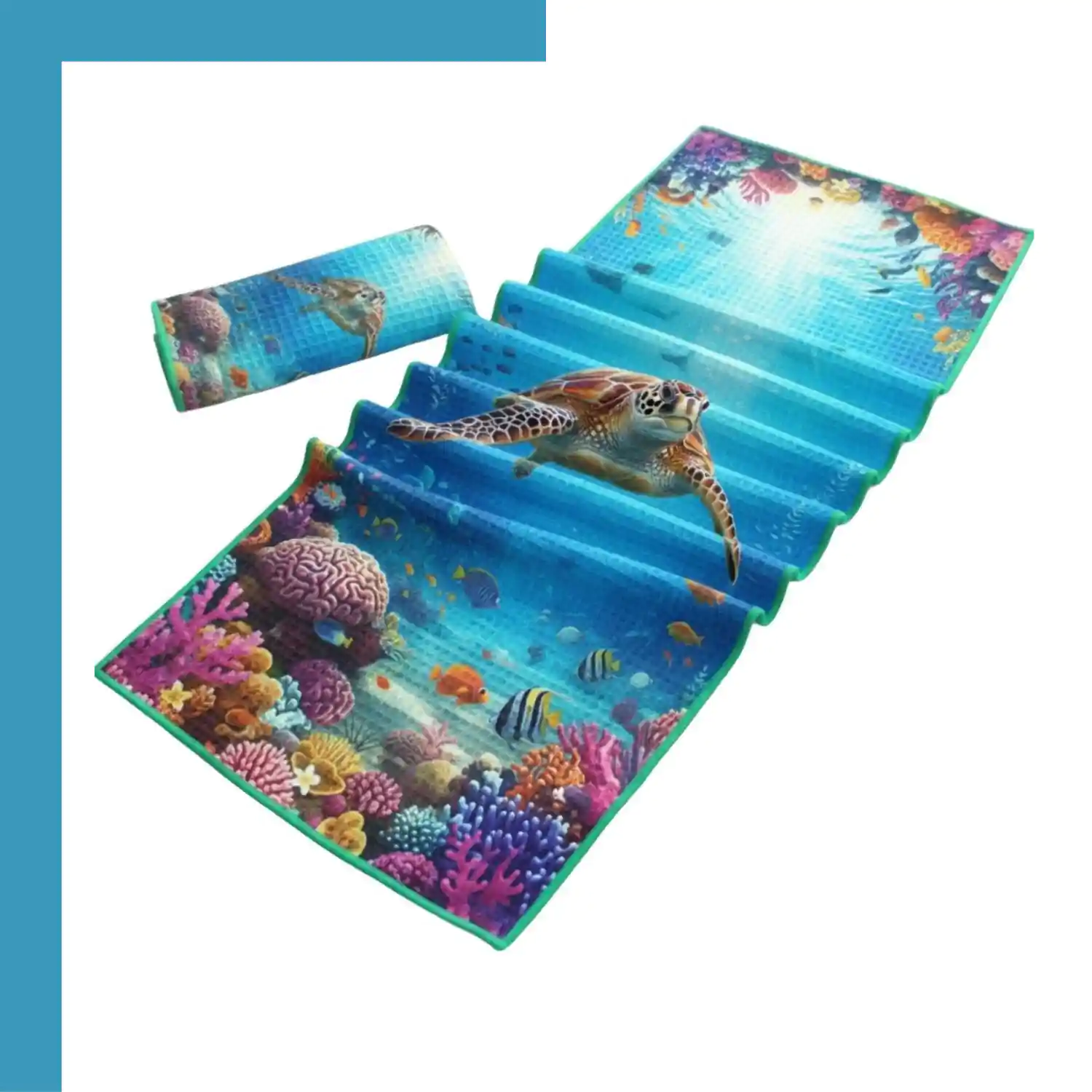 Custom Extra-Large Subli-Waffle Beach Towel 30×60” – 320gsm Textured Microfiber Spa Towel