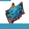 Custom extra-large Subli-Sheared Velour beach towel with luxurious velour face front view - SKU NPS-ACC-TW-BE-131