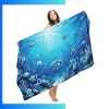 Custom Oversized Subli-Sheared Velour Beach Towel 40×75” – 380gsm Cotton Terry Back Sublimation Print