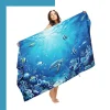 Custom Oversized Subli-Sheared Velour Beach Towel 40×75” – 380gsm Cotton Terry Back Sublimation Print