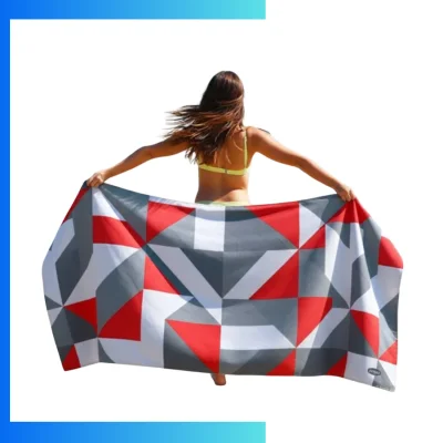 Custom Oversized 400gsm Plush Velour Beach Towel 40"×75" – Heavyweight Sublimation Beach Blanket Style