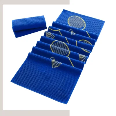 Custom Waffle Microfiber Golf Towel – 320GSM Sublimation Sports & Club Towel