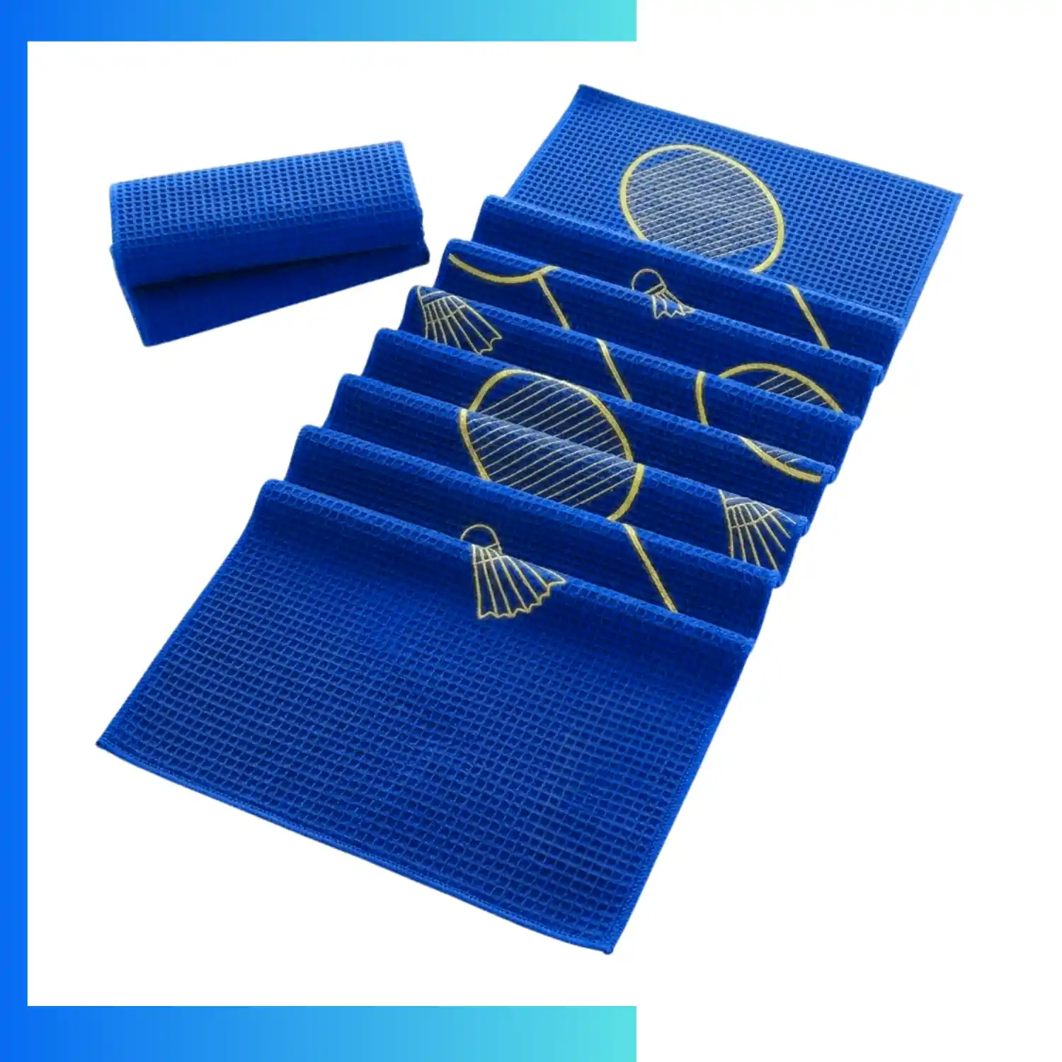 Custom Waffle Microfiber Golf Towel – 320GSM Sublimation Sports & Club Towel