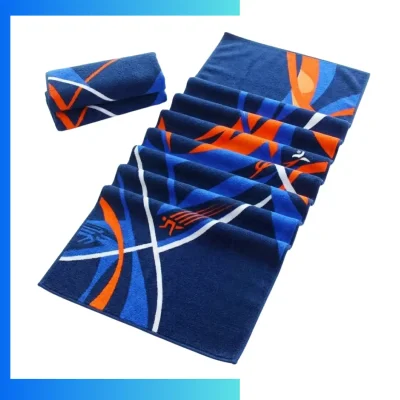 Custom Poly-Cotton Sublimation Towel – 400GSM Luxury Velour & Terry Bath Towel