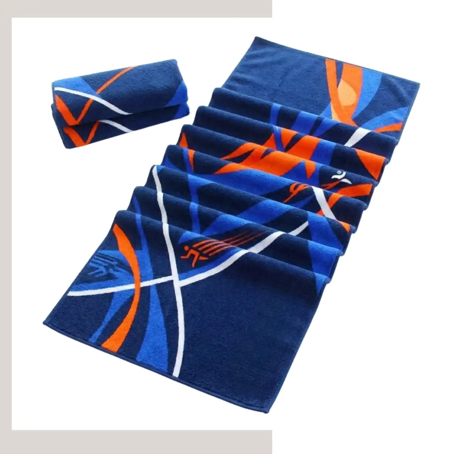 Custom Poly-Cotton Sublimation Towel – 400GSM Luxury Velour & Terry Bath Towel