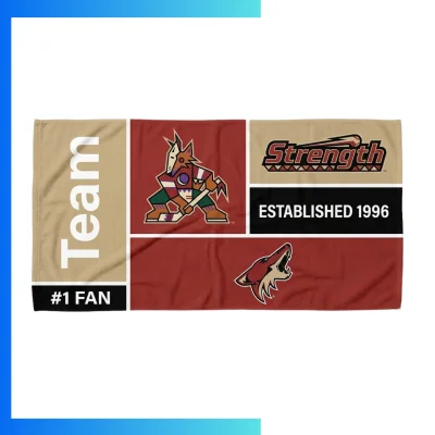 Custom CoolMax Performance Rally Towel – 155GSM Moisture-Wicking Sublimation Fan Towel
