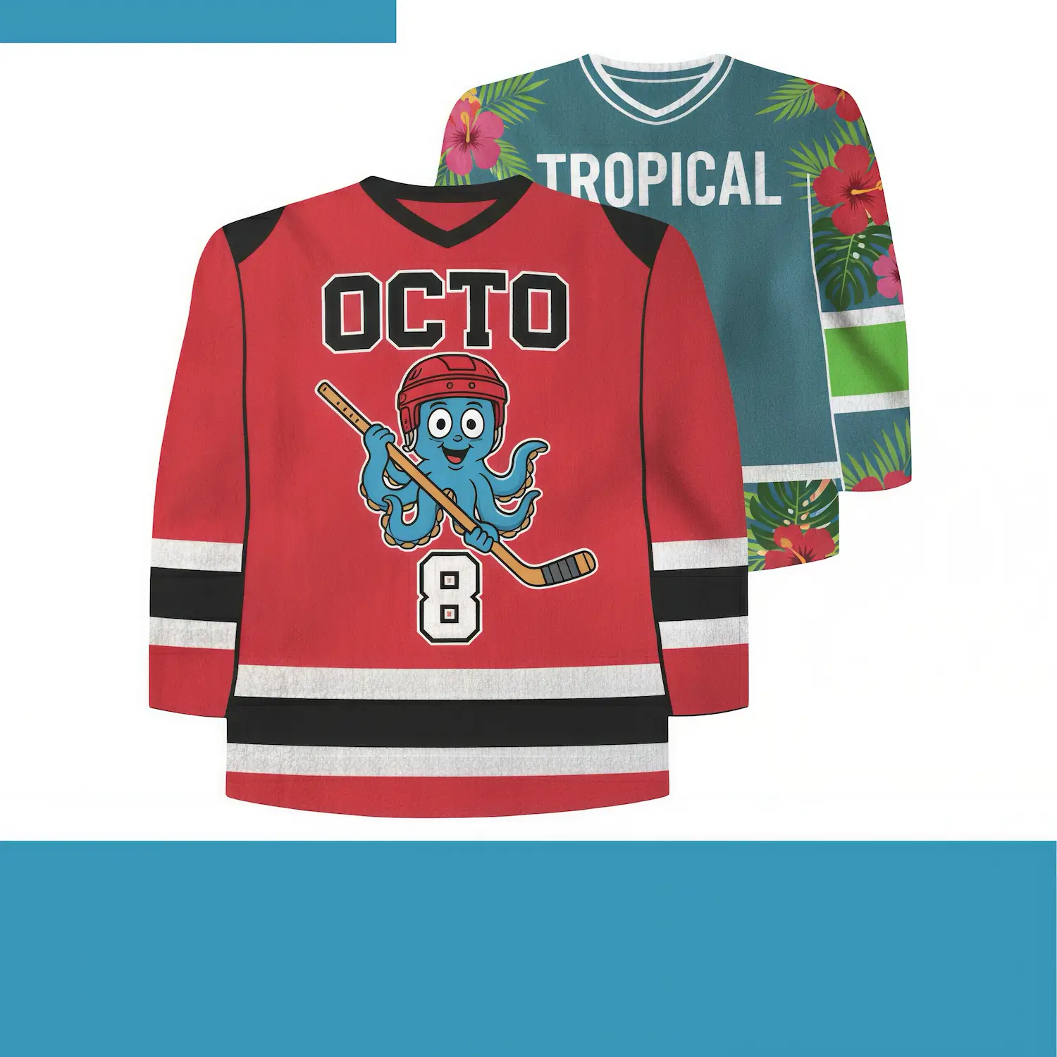 Custom long sleeve jersey rally towel with full-bleed edge-to-edge sublimation front view-NPS-ACC-TW-RA-167