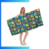 Custom Oversized Eco-Friendly rPET Beach Towel 40"×75" – Full Sublimation Recycled Microfiber Beach Blanket