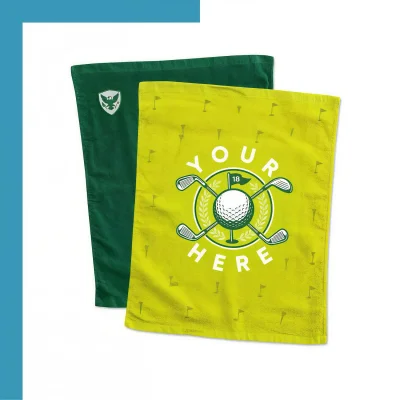 Custom eco-friendly rPET gym towel with edge-to-edge sublimation front view - NPS-ACC-TW-RPET-178