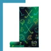 Custom eco-friendly rPET long bench towel with edge-to-edge sublimation front view -NPS-ACC-TW-RPET-179