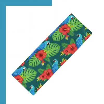 Custom eco-friendly rPET large gym towel with edge-to-edge sublimation front view -NPS-ACC-TW-RPET-180