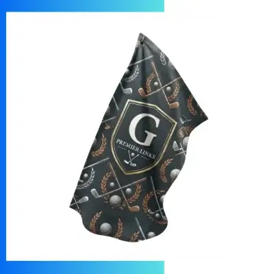 Custom 420gsm Microfiber Velour Caddy Golf Towel – 20”×30” Sublimation Sports & Event Towel