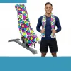 Custom Coolmax polyester gym bench towel with moisture-wicking fabric front view