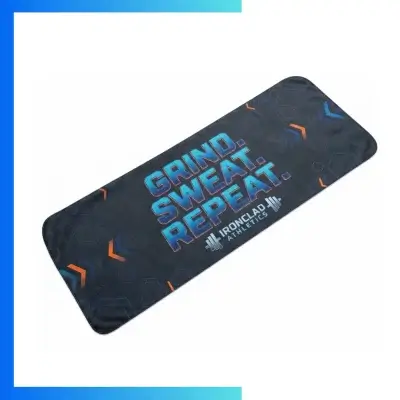 Custom Over-the-Neck Microfiber Velour Gym Towel – 420gsm Sublimation Sports Towel 20”×30”