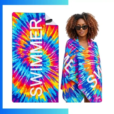Custom Sublimated Quick Dry Microfiber Towel – Edge-to-Edge Printed Sports & Gym Towel