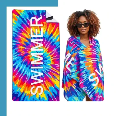 Custom Sublimated Quick Dry Microfiber Towel – Edge-to-Edge Printed Sports & Gym Towel