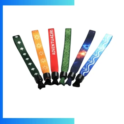 Custom RPET Sublimation Wristbands – Eco-Friendly Recycled Polyester Event & Festival Bands
