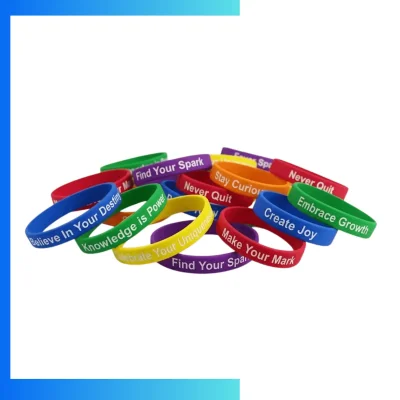 Custom Solid Color Silicone Wristbands – Blank Rubber Awareness Bracelets for Events & Promotions