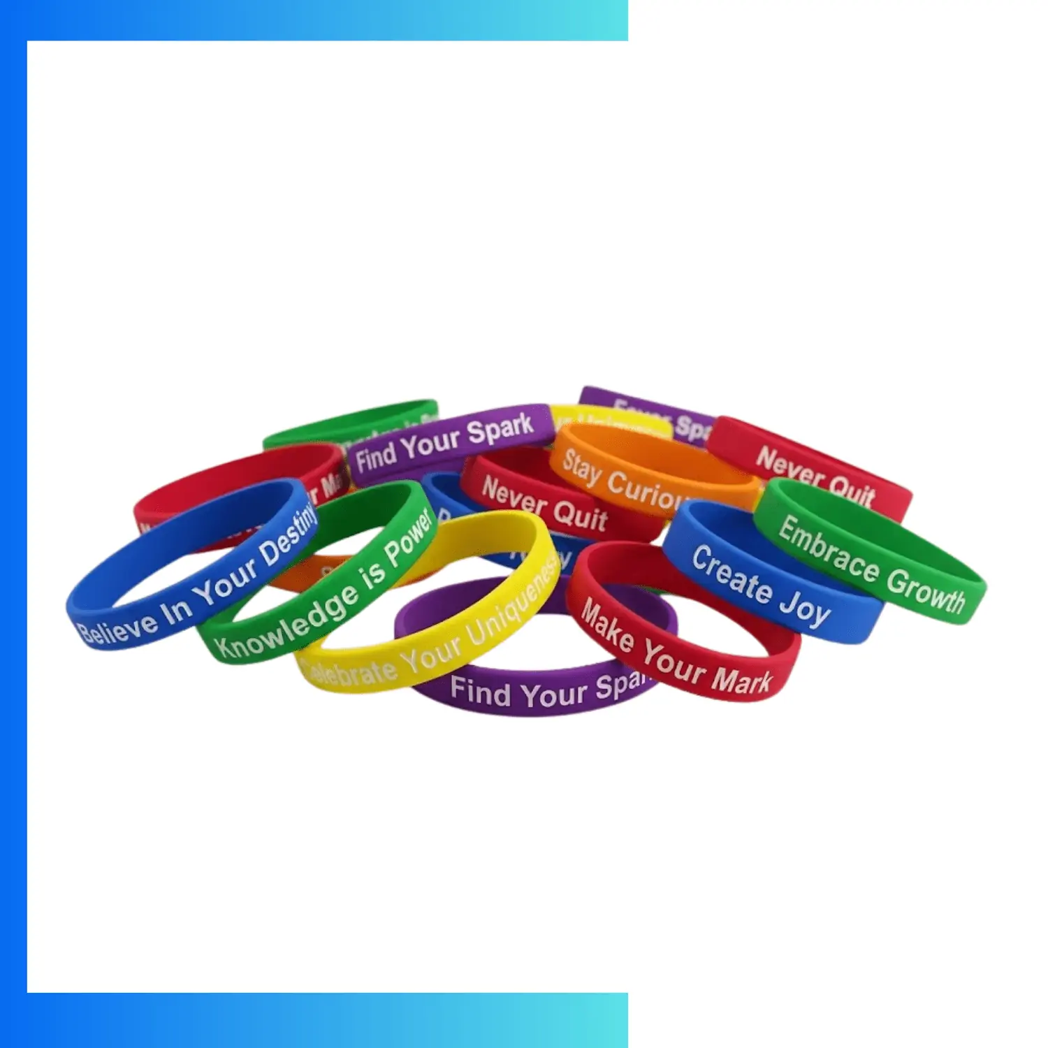 Custom Solid Color Silicone Wristbands – Blank Rubber Awareness Bracelets for Events & Promotions