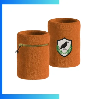 Custom Solid Color Stretch Wristbands β Zipper Loop Pile Texture Embroidered Sports & Promo Bands