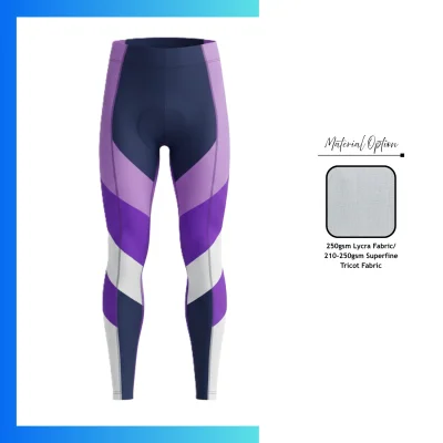 Custom Sublimation Cycling Long Tights β Pro Compression Lycra & Tricot Race Pants