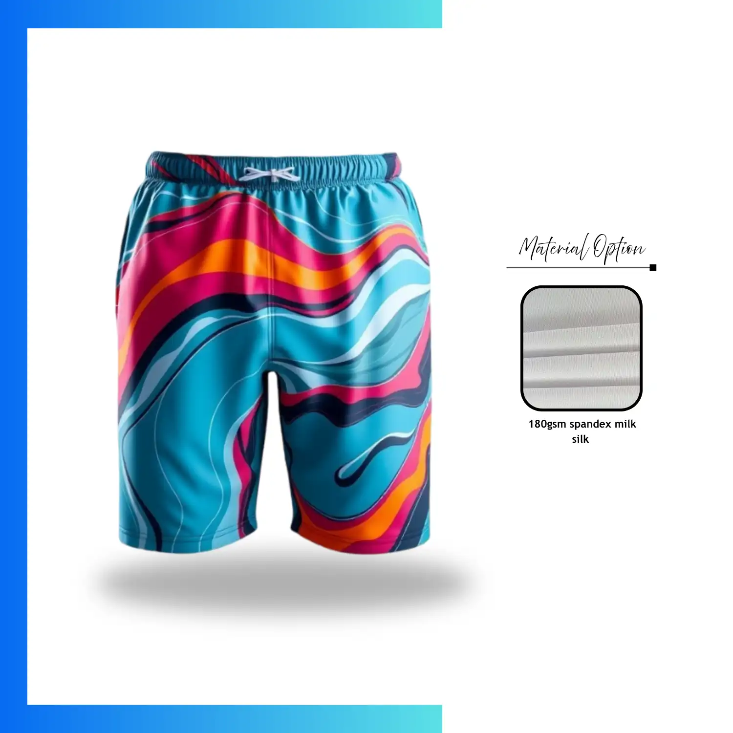 Custom Sublimation Swim Shorts – Pro Series Men’s Athletic Swimwear