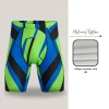 Custom full sublimation men's compression shorts in pro series spandex milk silk laid flat
