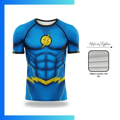 Custom Sublimation Short Sleeve Compression T-Shirt – Pro Series Men’s Athletic Training Top