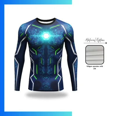 Custom Sublimation Long Sleeve Compression T-Shirt – Pro Series Men’s Athletic Training Base Layer