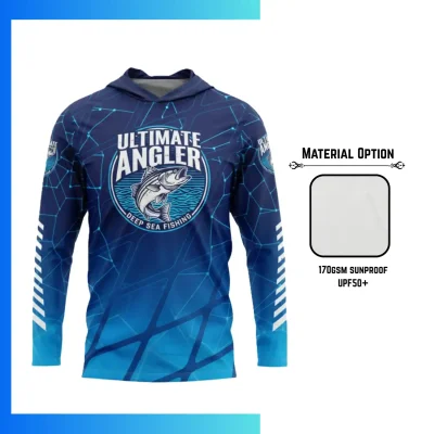 Custom UPF50+ Sublimation Long Sleeve Hooded Performance Shirt β SolarProtec Sun Protection Hoodie
