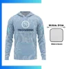 180GSM Interlock Full Sublimation Long Sleeve Hooded Shirt – Custom Durable Hoodie Tee