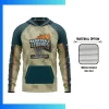 180GSM Spandex Milk Silk Full Sublimation Long Sleeve Hooded Shirt with Kangaroo Pocket – Custom Soft Stretch Hoodie Tee