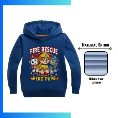 Unisex and Kids' Full Sublimation 180G Cotton-Feel Long Sleeve Hooded T-Shirt | Ultra-Soft Natural Comfort with Stretch