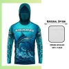 Custom full sublimation printed 220gsm ultra light hoodie with integrated gaiter and kangaroo pocket for unisex and kids laid flat, showcasing vibrant design on fleece-lined fabric with attached hood, gaiter, and front pocket