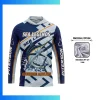 Custom Sublimation 180G Mesh UPF 50+ Long Sleeve Hooded Fishing Shirt – Breathable Sun Protection Wear