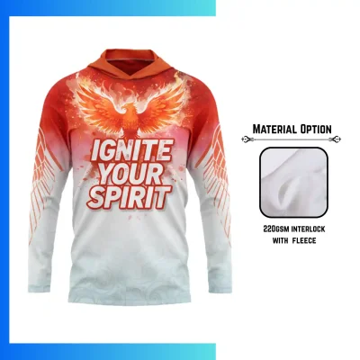 Full Sublimation 220G Ultra Light Fleece-Lined Cropped Hoodie – Custom Unisex & Kids Lightweight Streetwear Hoodie