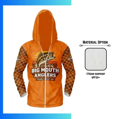 SolarProtec UPF50+ Full Sublimation Hooded Full-Zip Sun Protection Jacket with Kangaroo Pocket β Unisex & Kids Outdoor Wear