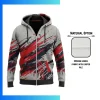 Custom 250G Lightweight Full Sublimation Full-Zip Hoodie with Kangaroo Pocket – Unisex & Kids