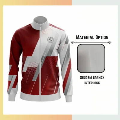 92/8 polyester spandex full zip sublimation track jacket men kids team sport training jacket