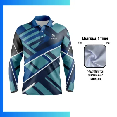 Custom Full Sublimation Long Sleeve Sports Polo Shirt β 150gsm Performance Polyester Teamwear XSβ4XL
