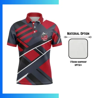 Unisex UPF50+ Short Sleeve Polo Shirt – Custom Full Sublimation Performance Teamwear
