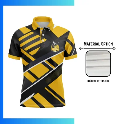 Custom Interlock Short Sleeve Polo Shirt β Full Sublimation Teamwear 180gsm Unisex & Kids