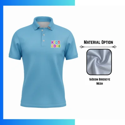 Custom Economy Mesh Sublimation Polo Shirt β Unisex & Kids Performance Team Polo