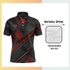 Custom full sublimation short sleeve polo for men women and kids on 160gsm brushed milk silk 95 poly 5 spandex fabric with vibrant all-over geometric pattern
