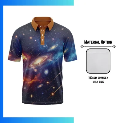 Custom 2-Way Stretch Milk Silk Short Sleeve Polo Shirt β Full Sublimation Performance Teamwear 180gsm