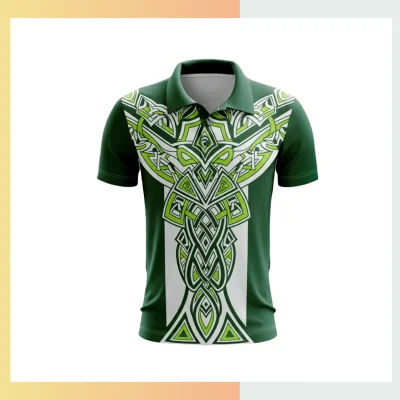 Men’s Eco-Friendly Sublimation Golf Polo Shirt – 160G Recycled Performance Pique