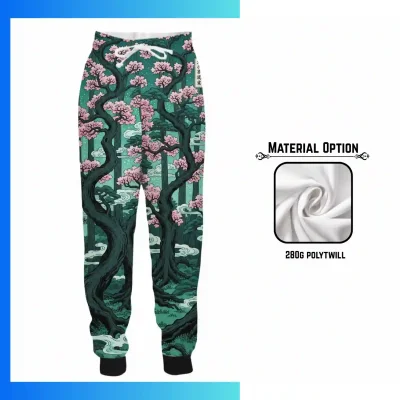 Economy Series 280G Polyester Twill Sweatpants – Custom Sublimation Unisex & Kids Jogger Pants with Pockets