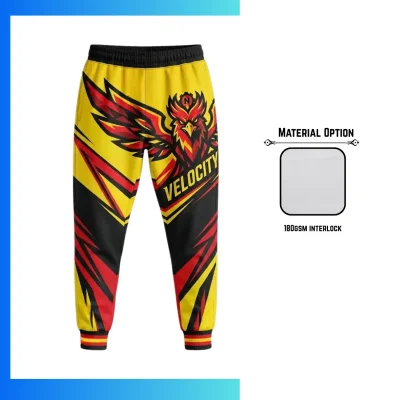 Economy Series 180GSM Interlock Long Pants – Full Sublimation Custom Unisex & Kids Sweatpants